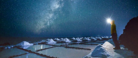 Particolare delle saline di Fuencaliente a La Palma, isole Canarie