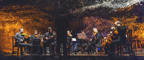 Show na Cueva de Los Verdes, em Lanzarote